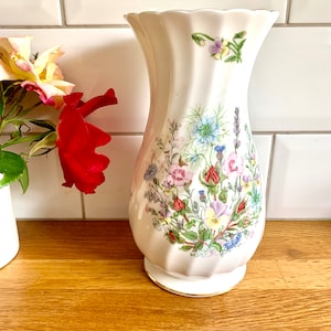 Vintage Aynsley Wild Tudor vase.