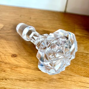 Vintage glass flower decanter stopper.