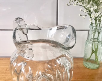 Art Deco vintage pitcher or glass jug