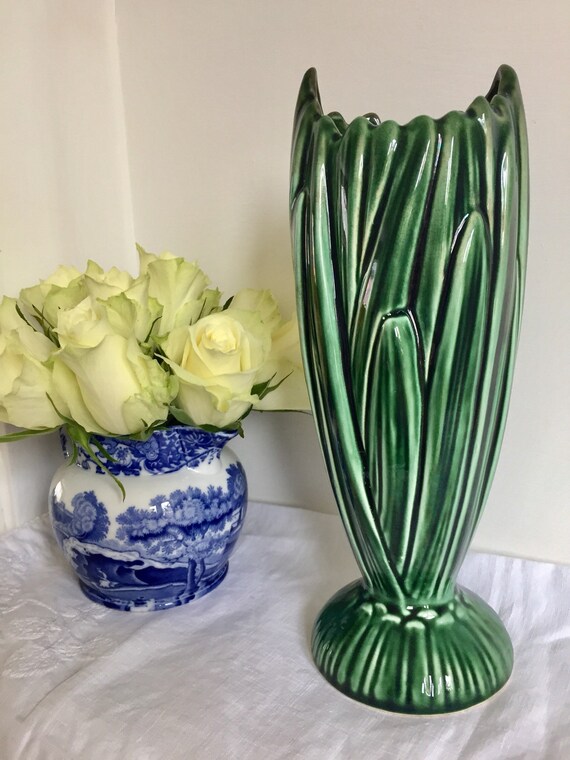 Sylvac 1930 S Art Deco Crocus Vase Etsy