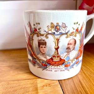 1911 coronation mug. Queen Mary and George V.