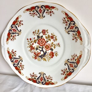 Vintage 1960er Kuchenplatte Royale. Knochenporzellan.