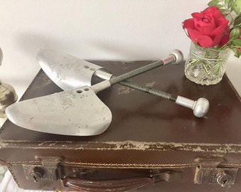 Vintage Aluminium Shoe Trees, Adjustable Stretchers, Size 6X7