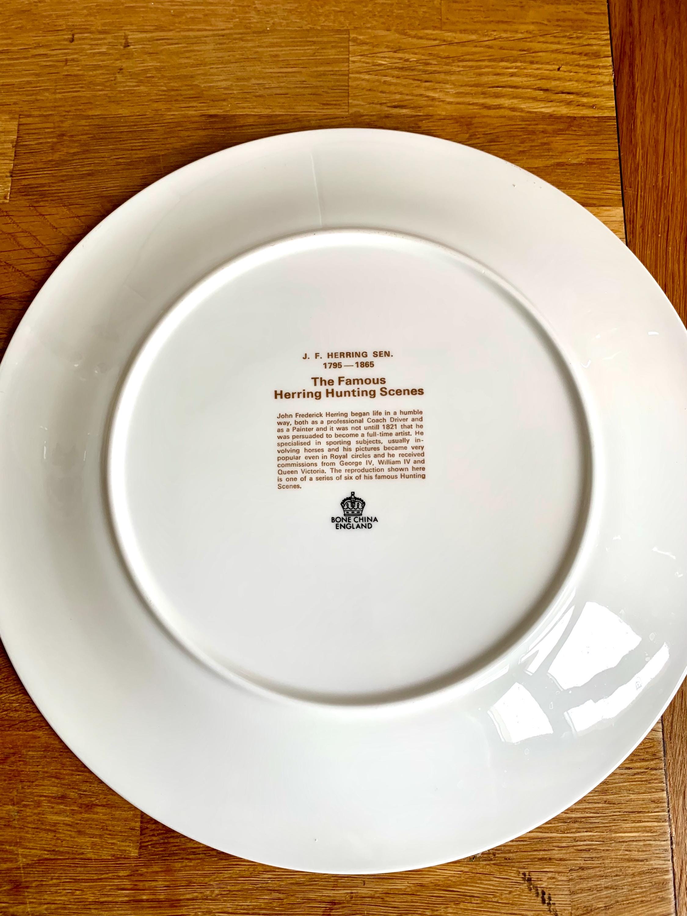 バラッツ★Herring's Hunt★プレート③【英国ビンテージ】 Vintage Bone China J.herring 'hunting Scenes' Plate - Etsy