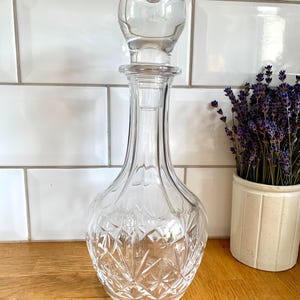 Gorgeous antique cut glass decanter.
