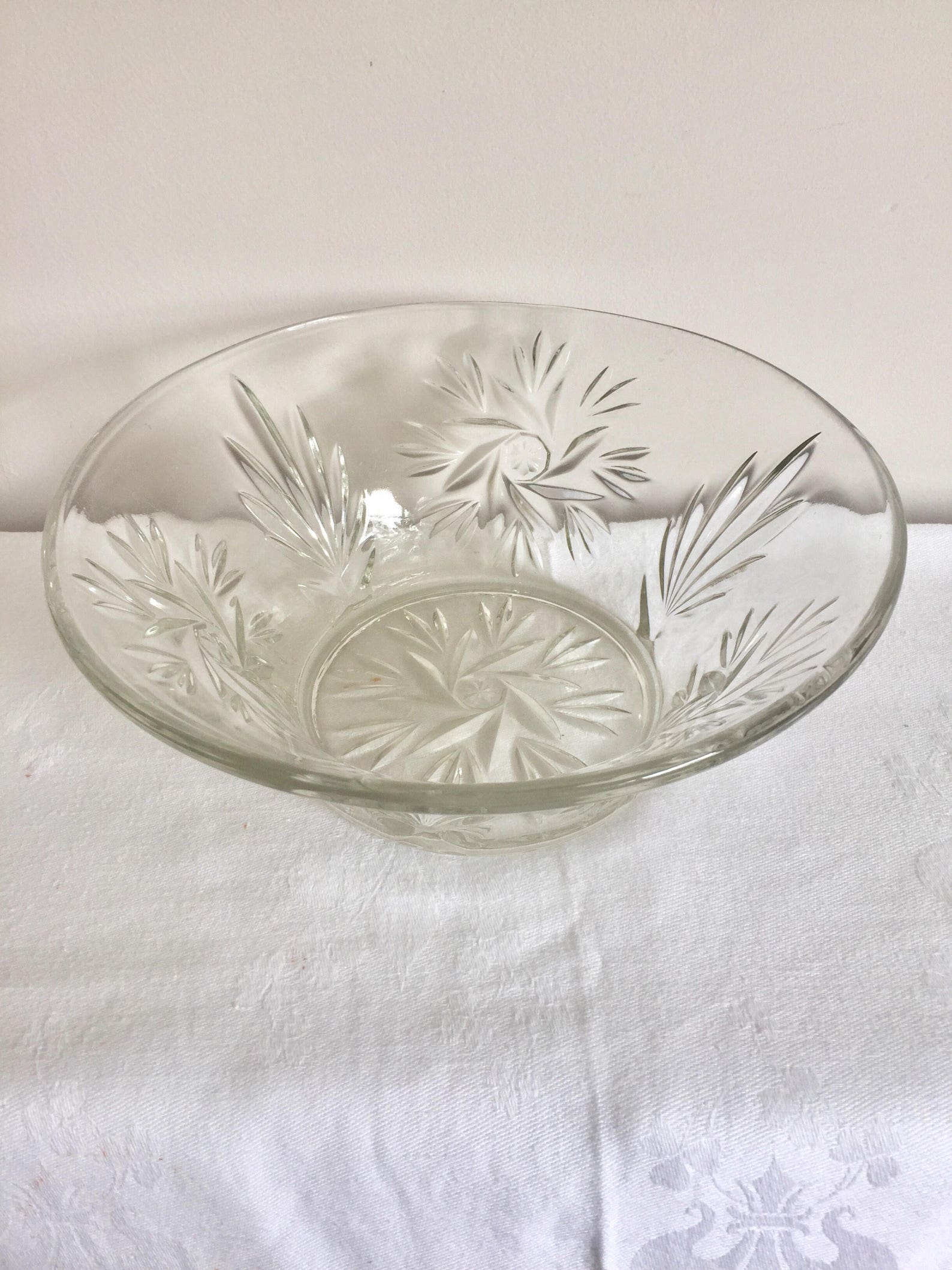 Art Deco Glass Bowl. Vintage - Etsy UK
