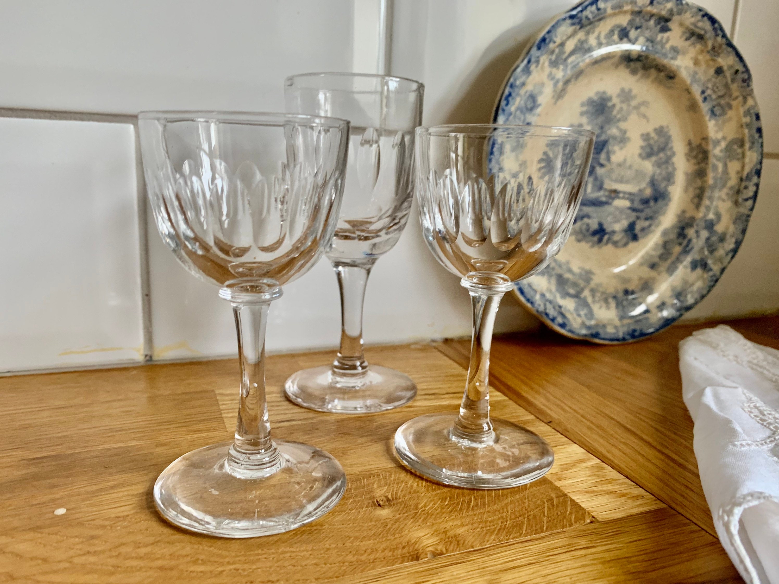 Antique Victorian Sherry/port Glasses. - Etsy