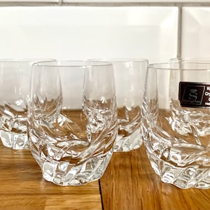 Set of 5 vintage sherry glasses. Spiegelau. German Cristallin glass