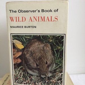 Vintage 1971 Observers guide book to Wildanimals