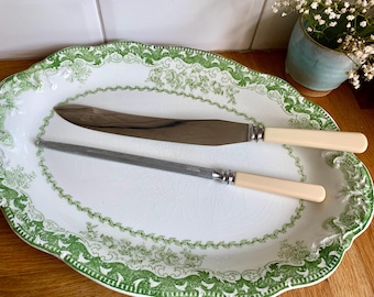 Set di coltelli da intaglio vintage in acciaio inossidabile Sheffield