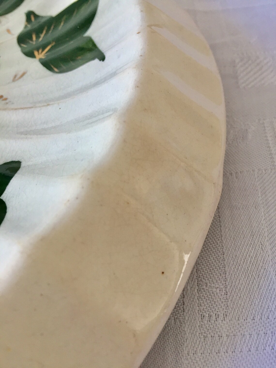 Vintage Ivy Decorated Bread Plate. Vintage Bread Platter. Etsy