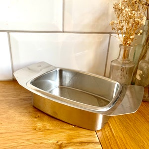 Vintage metal butter dish