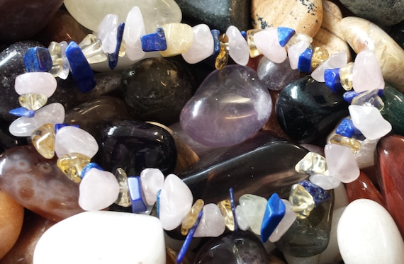 Lapis Lazuli Rose Quartz and Citrine Bracelet, Relieve Vertigo