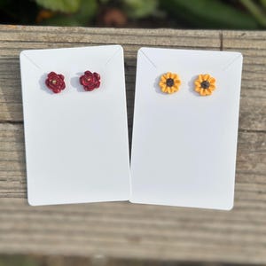Sonnenblume Rose Ohrstecker, leichte Ohrringe