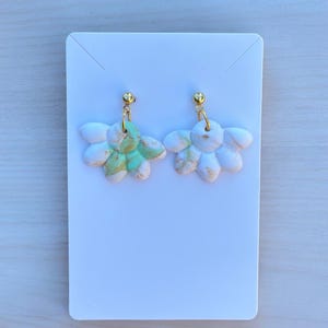 Blume Ohrringe aus Polymer-Ton, Leichte Ohrringe