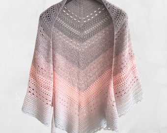 Bella Vita Shawl - Crochet Pattern - PDF instant download by Wilmade - Top-Down Triangle Shawl / Shawlette / Wrap / Scarf Pattern
