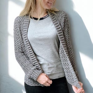 CROCHET PATTERN + VIDEO - V-Stitch Cardi - Crochet Cardigan / Vest / Sweater / Garment - Size-Inclusive (Sizes S-5XL) - Instant Pdf download