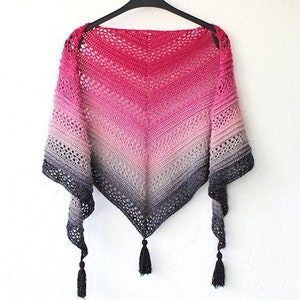 This Is Me Shawl Crochet Pattern PDF instant download by Wilmade Top-Down Triangle Shawl / Shawlette / Wrap / Scarf image 2