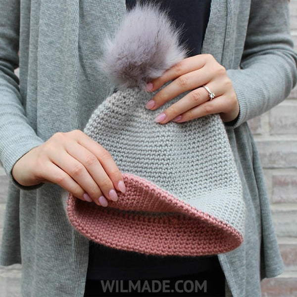 Simple Double Brim Hat - Crochet Pattern - Instant PDF download by Wilmade - Crochet Hat / Beanie for Men / Women / Teens / Unisex