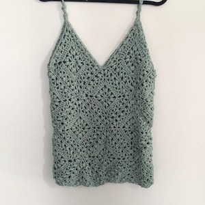 Tulip Square Tank Top Crochet Pattern Size S-5XL Instant PDF Download ...