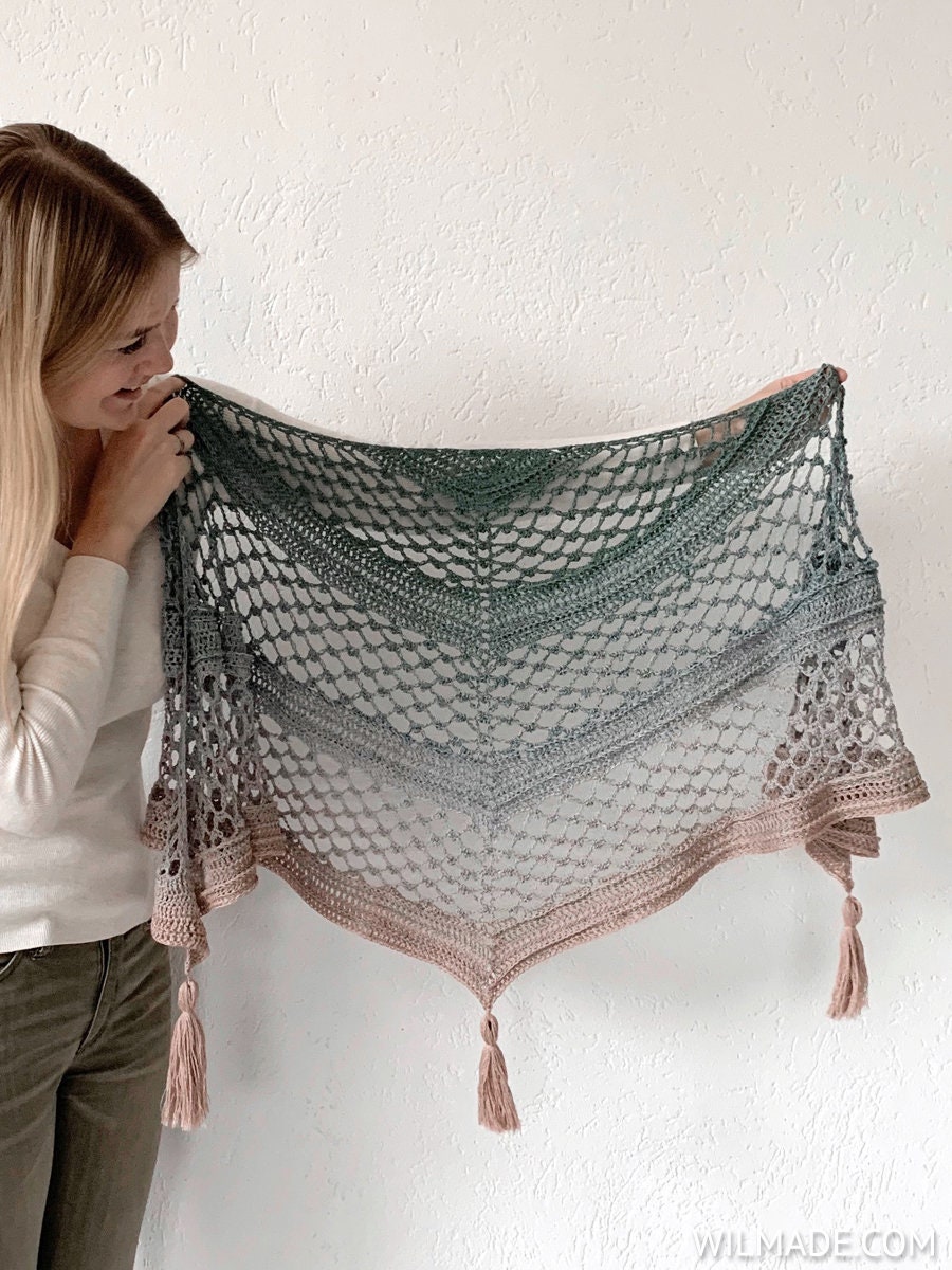 Vela Flower Friend Shawl 3 Crochet Flower Shawl PDF Pattern Etsy