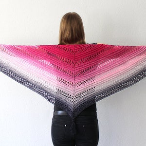 This Is Me Shawl Crochet Pattern PDF instant download by Wilmade Top-Down Triangle Shawl / Shawlette / Wrap / Scarf image 3