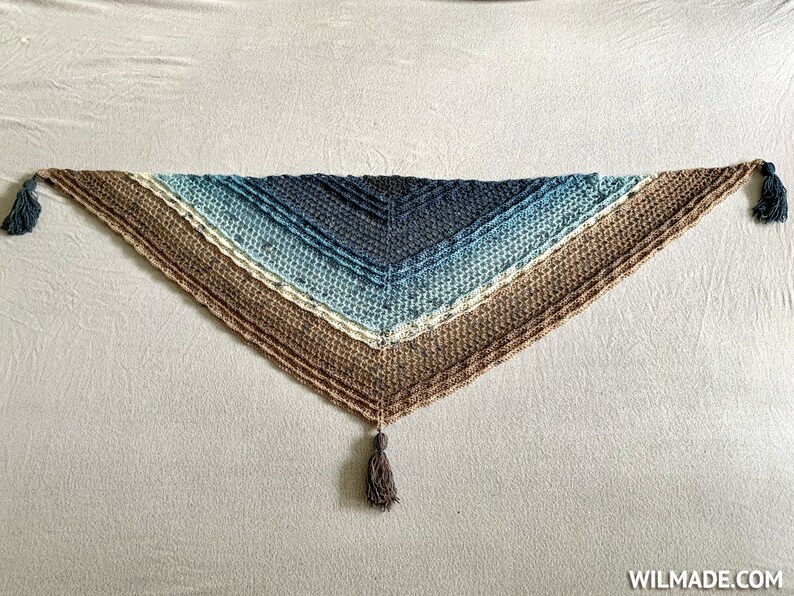 Shell Wave Shawl Crochet Pattern PDF Instant Download by - Etsy