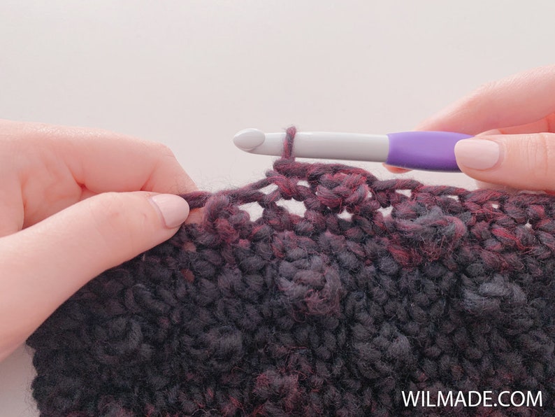 Very Berry Beanie Crochet Pattern Instant PDF download by Wilmade Crochet Beanie in 5 sizes: Toddler, Child, Teen, Adult, XL Scarfie Bild 8