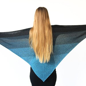 CROCHET PATTERN + VIDEO - Never Ending Shawl - Bottom-up Triangle Shawl ...