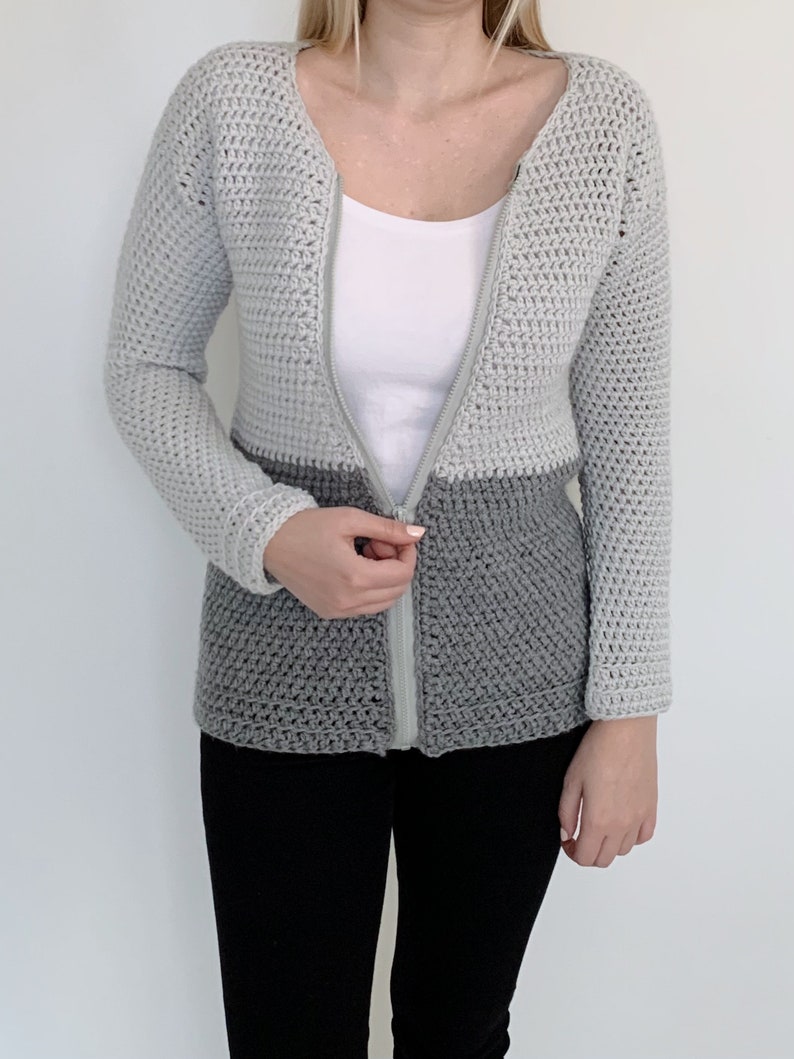 My First Crochet Cardigan Crochet Pattern Size S-5XL Instant PDF download by Wilmade Crochet Cardigan / Vest / Sweater For Winter image 3