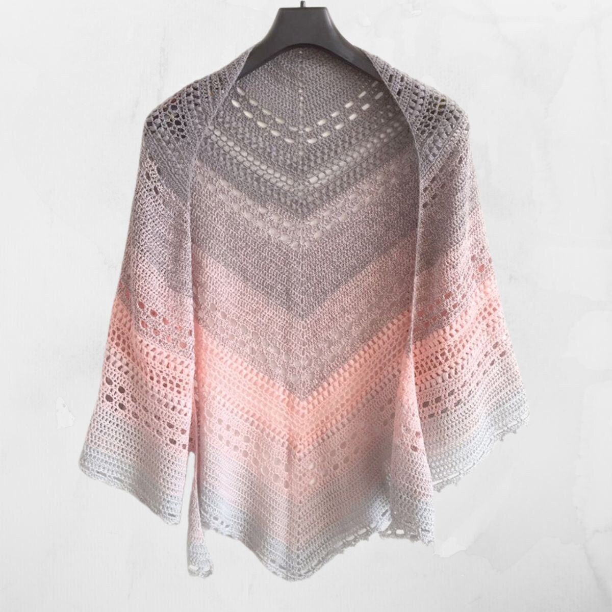 CROCHET PATTERN - Bella Vita Shawl - Top-Down Triangle Shawl / Shawlette / Wrap / Scarf - PDF Pattern - Instant Download by Wilmade