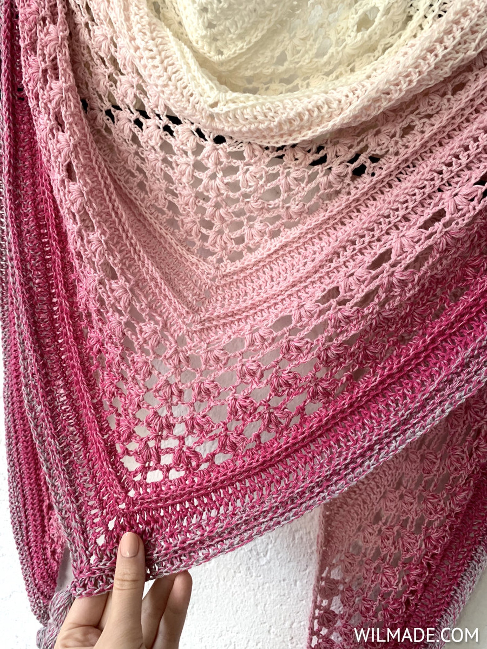 Vela Flower Friend Shawl 2 Crochet Flower Shawl PDF Pattern Etsy