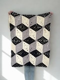 CROCHET PATTERN + VIDEO - 3D Cube Throw - Diamond Blanket \/ Afghan with 3D Cube Effect - Instant Pdf Pattern Download by Wilmade