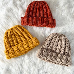 Easy Crochet Beanie - Crochet Pattern - Instant PDF download by Wilmade - Crochet Hat / Beanie for Men / Women / Kids / Unisex