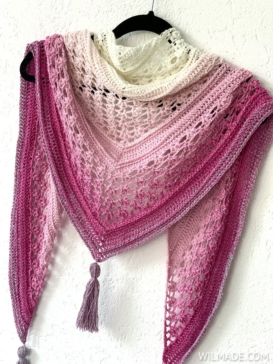 Vela Flower Friend Shawl 2 Crochet Pattern PDF Instant Etsy UK