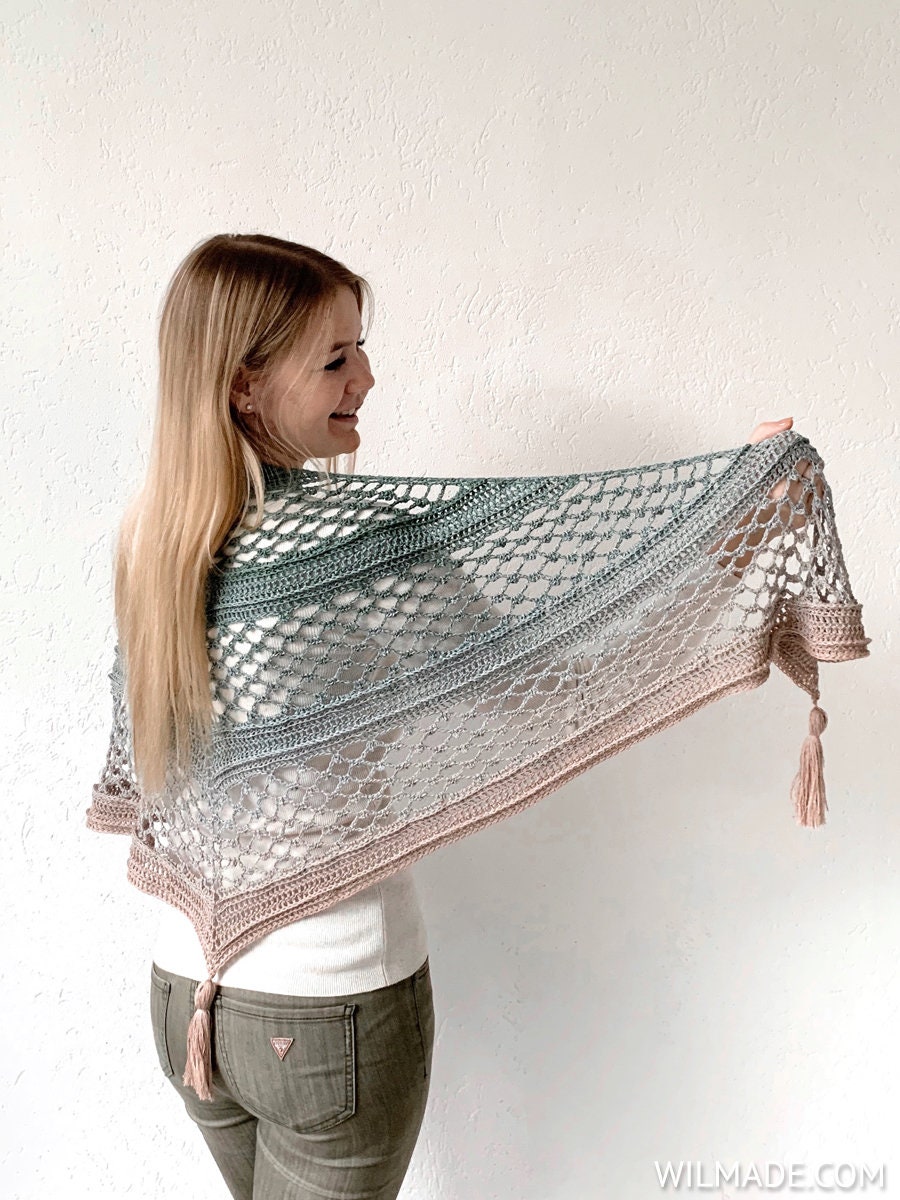 Vela Flower Friend Shawl 3 Crochet Flower Shawl PDF Pattern Etsy