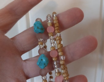 Cute beachy set of 3 stretch bracelets