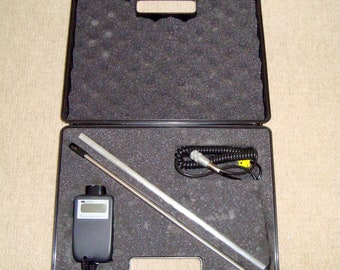 Vintage Digital KM 4000 Thermo-Anemometer No. 1288 In Original Transit Case