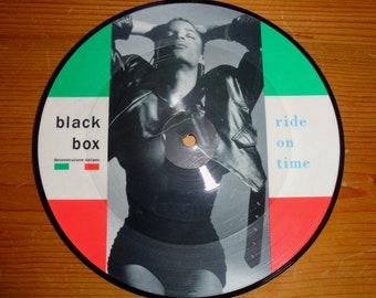 1989 Black Box Ride On Time RCA Picture Disc 45 RPM 7" Single Schallplatte