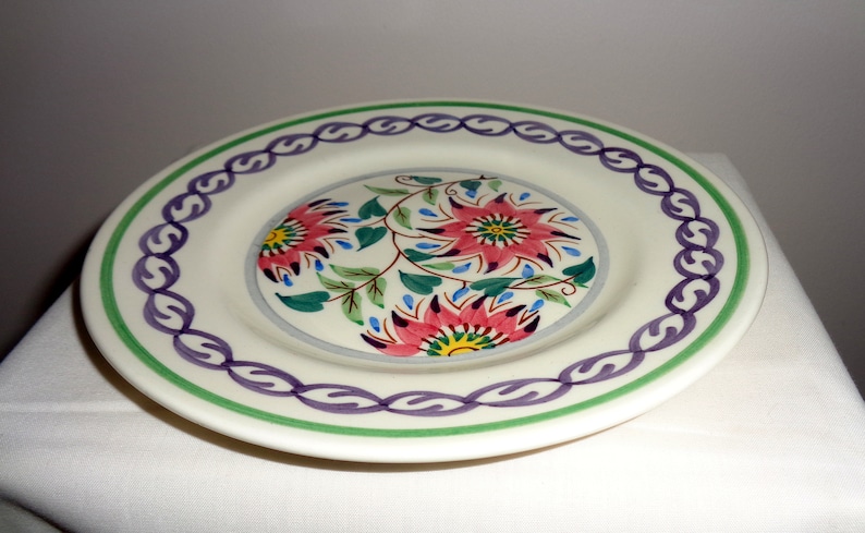 1950s Reproduction 17th Century Pattern by The Bristol Pottery Pountney /& Co Pattern 1684 Side Plates Old Bristol Delft 16.2cm 6.5 Inch