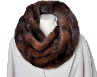 Luxury mink fur collar scarf loop, fur collar scarf mink, pelliccia di visone collare, écharpe de vision, bufanda vision,sciarpa di pelliccia