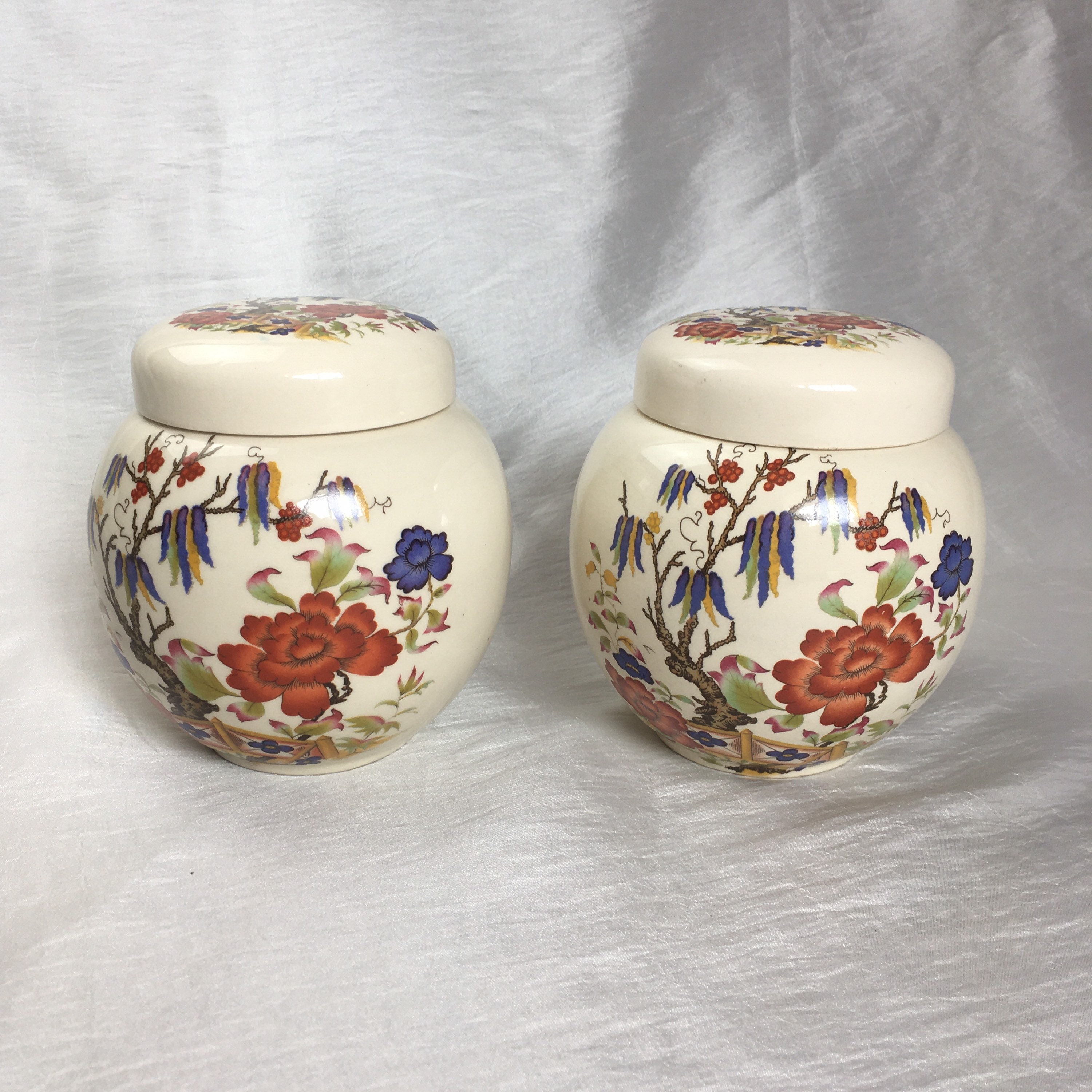 A Pair of Decorative Ceramic Ginger Jars Etsy