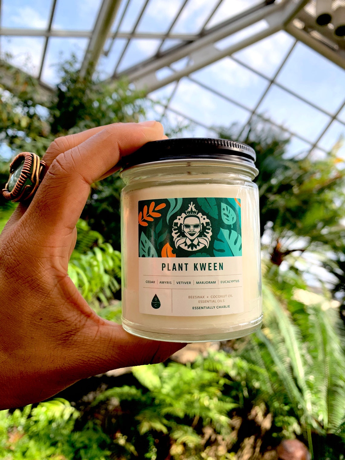 Beeswax & Coconut Oil Candle Plant Kween Etsy