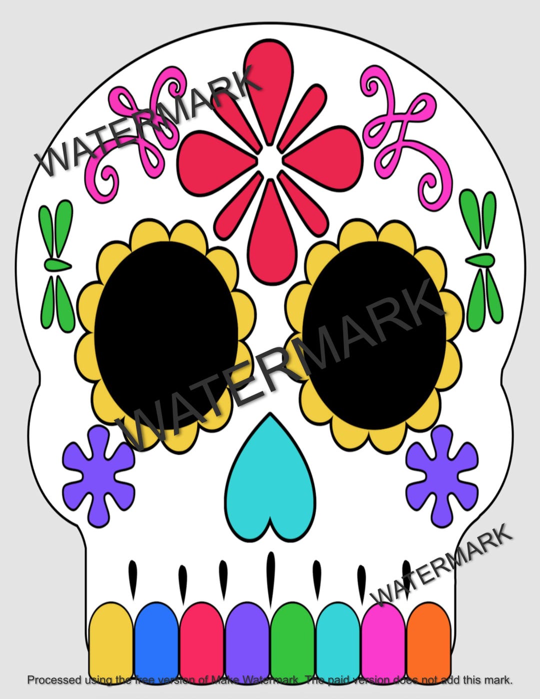 Dia De Los Muertos PRINTABLE Banner Day of the Dead Garland Pennant ...