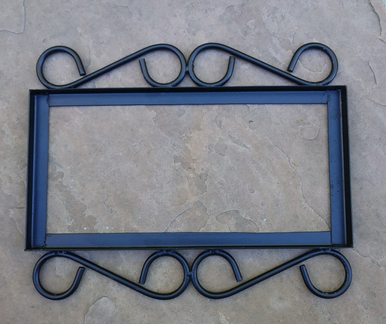 Black Wrought Iron Frames to fit our 3x6 Address tiles. Etsy