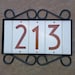 Ceramic Tile Address Numbers / Deco Style in Brown or Black - Etsy