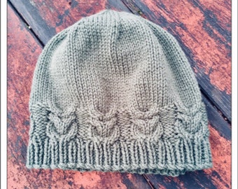 PATTERN - Cabled Owl Hat