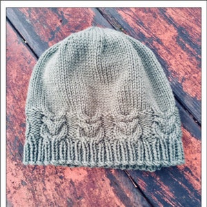 PATTERN - Cabled Owl Hat