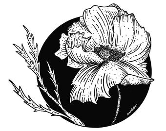 Poppy Sticker