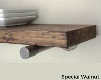 Wood Stain Samples for Floating Shelves